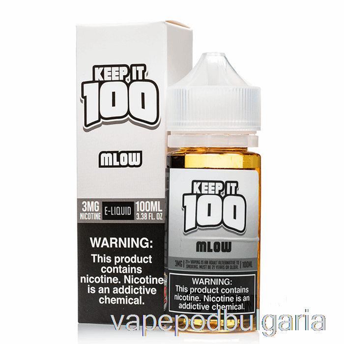 Vape Bulgaria Mlow - Keep It 100 е-течност - 100 мл 6 мг